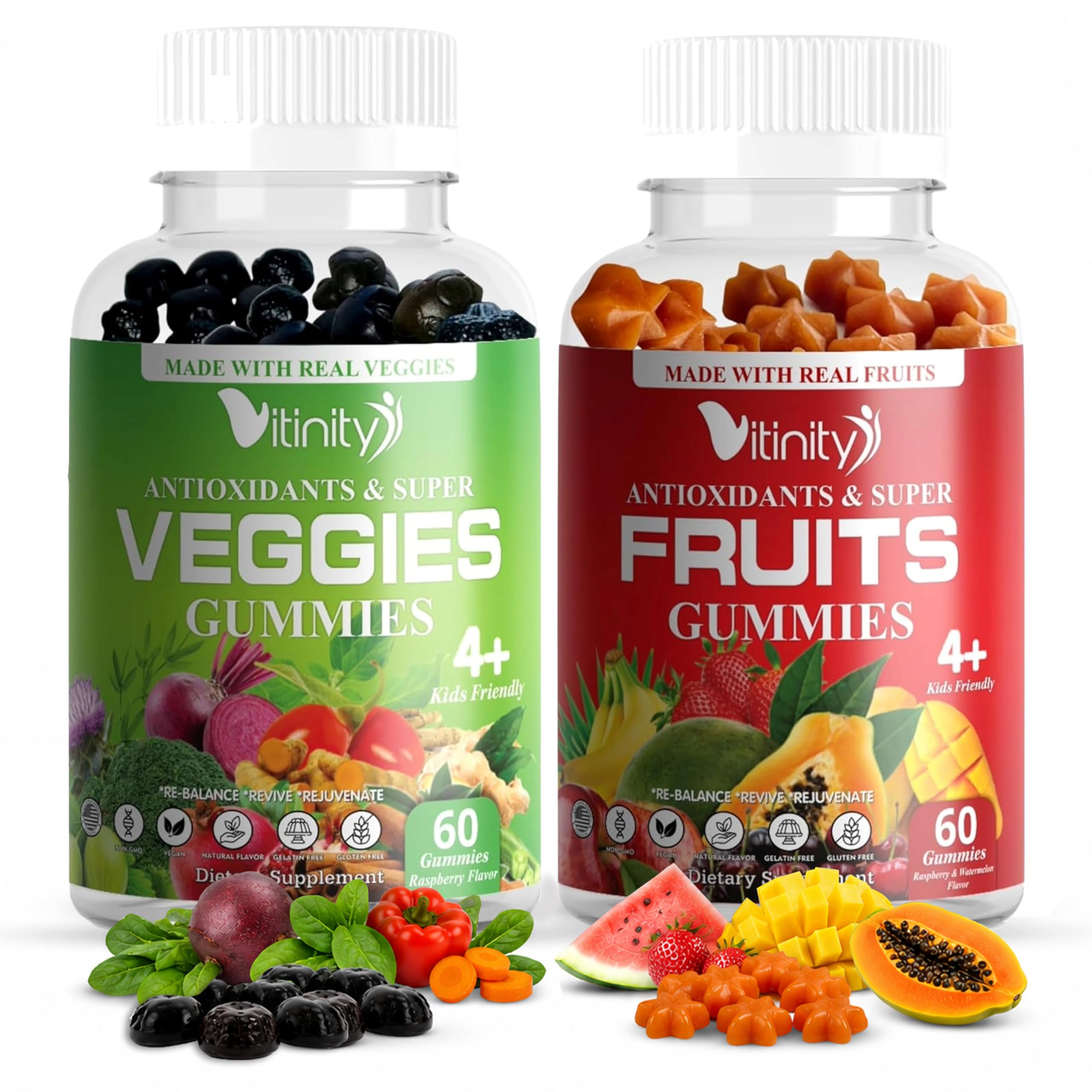 Amazon.com: VITINITY Fruit and Veggies Supplement Gummies – Greens